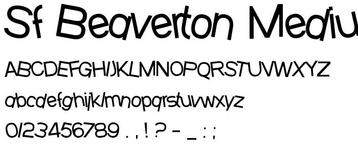 SF Beaverton Medium font